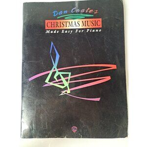 Dan‎ Coates 1995 Warner Bros Christmas Holiday Music Piano Sheet Music Book